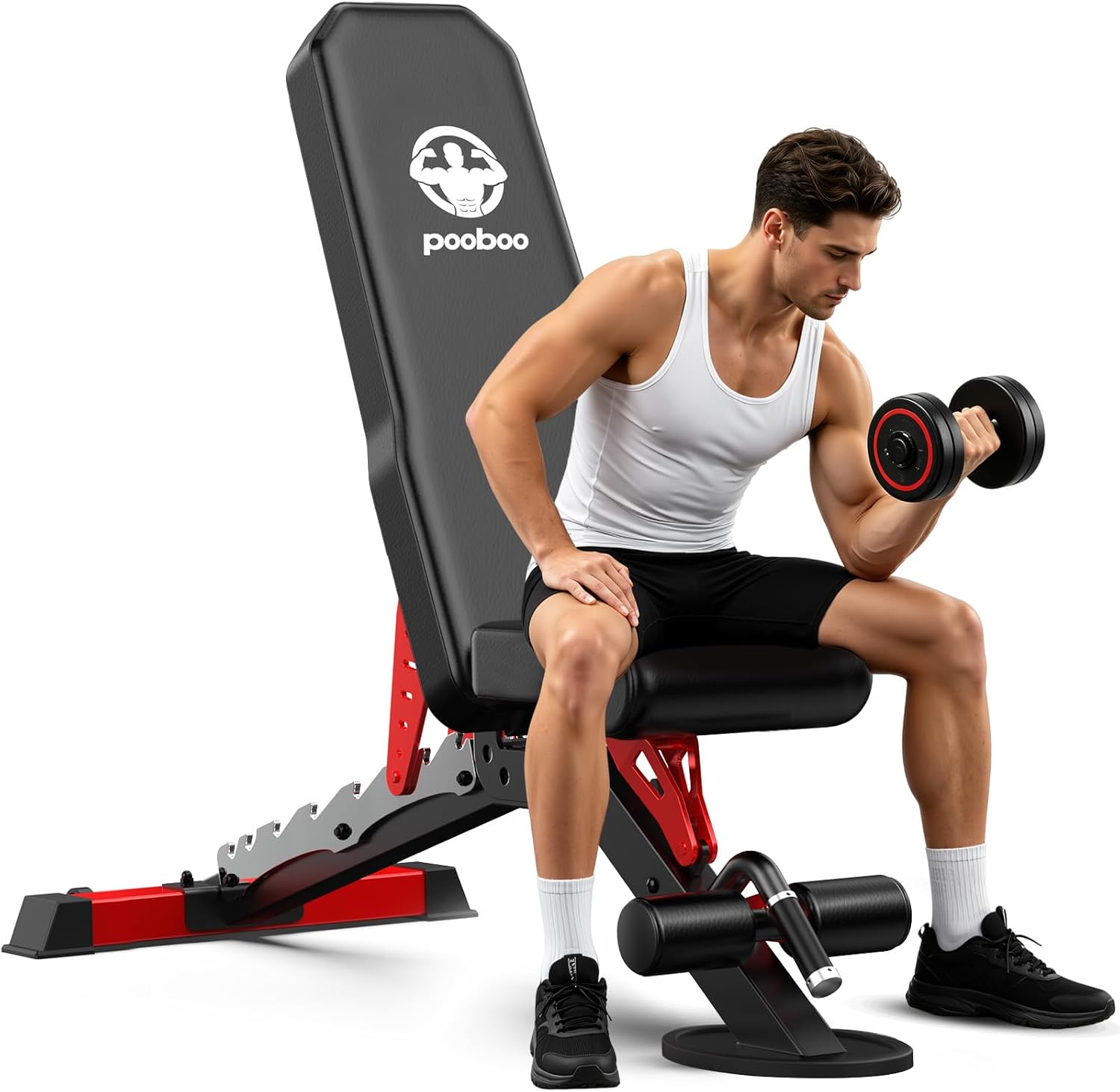 Home Gym Weight - Banc de musculation réglable, banc FID