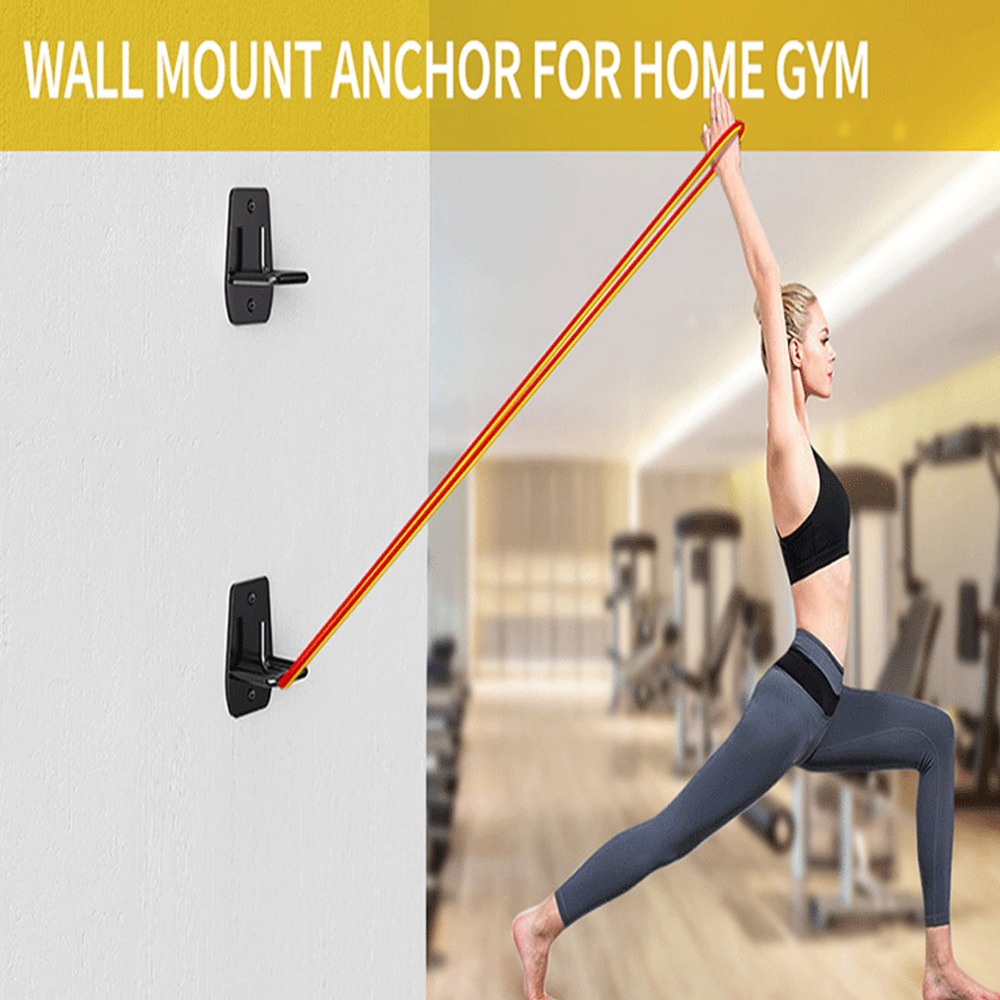 Home Gym Workout - 3 pièces d'ancrages muraux noirs pour