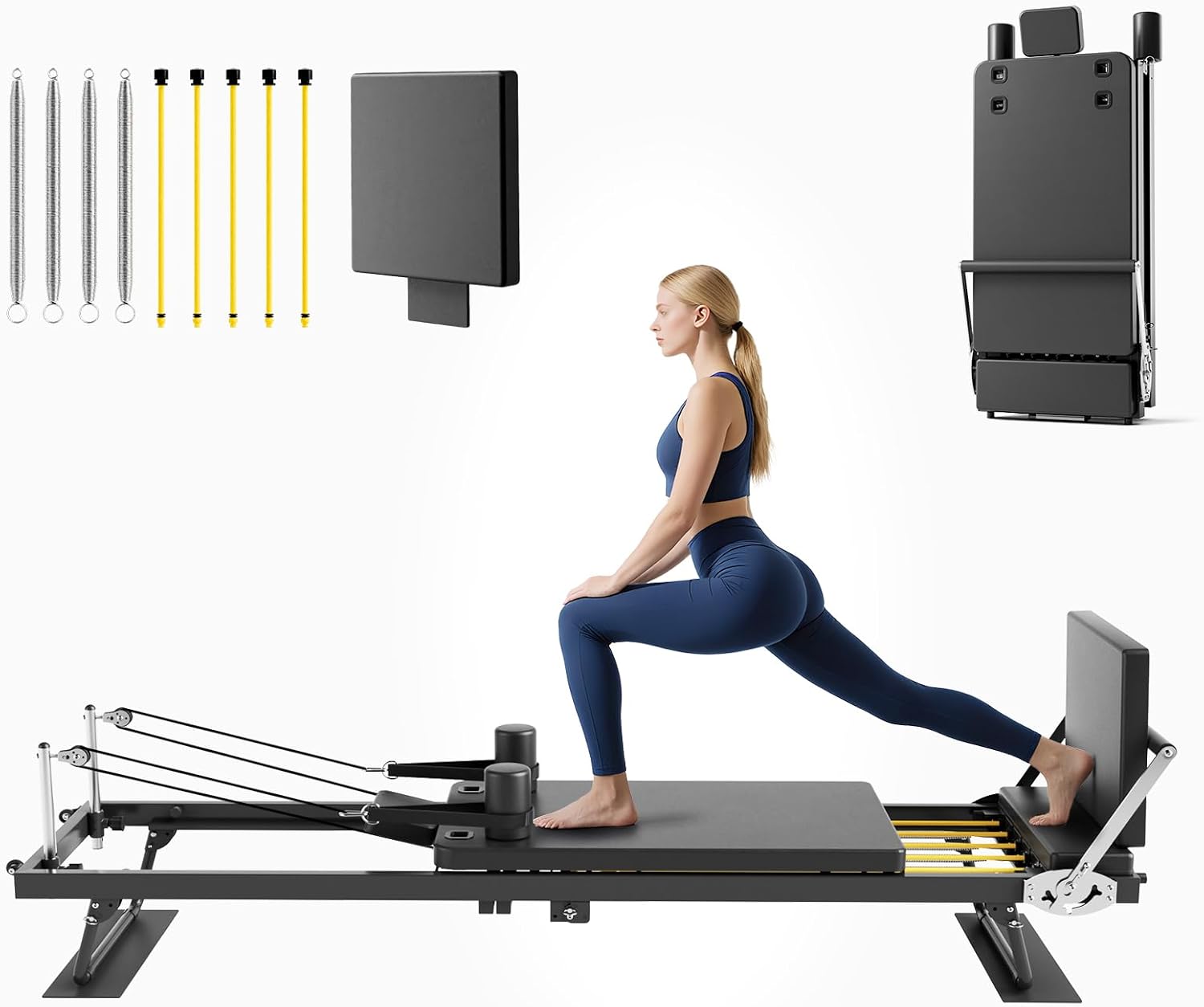 Home Gym Resistance Machine - Machine de Pilates pliable, équipement de