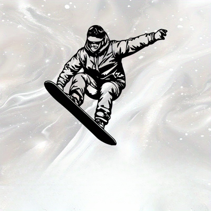 Home Gym Outdoor Ideas - Sculpture murale en métal de snowboard,