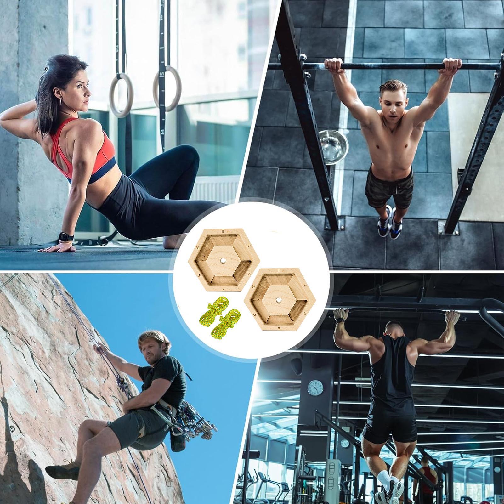Home Gym Practice - Exerciseur de doigts hexagonal en bois,