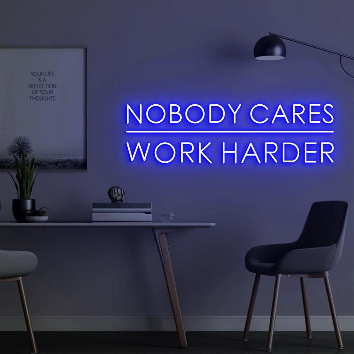 Panneau néon « Nobody Cares Wo - Home Gym Outdoor Ideas avis et prix
