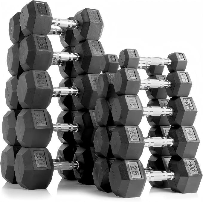 Haltères hexagonaux en caoutch - Home Gym Custom avis et prix