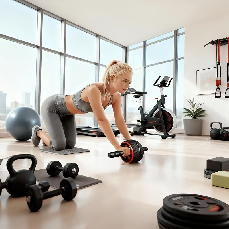 Roue abdominale et tapis de ge - Home Gym Floor avis et prix