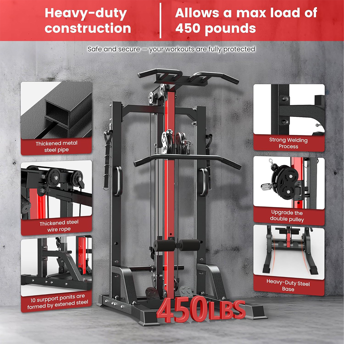 Machine de musculation Pooboo  - Home Gym Workout avis et prix