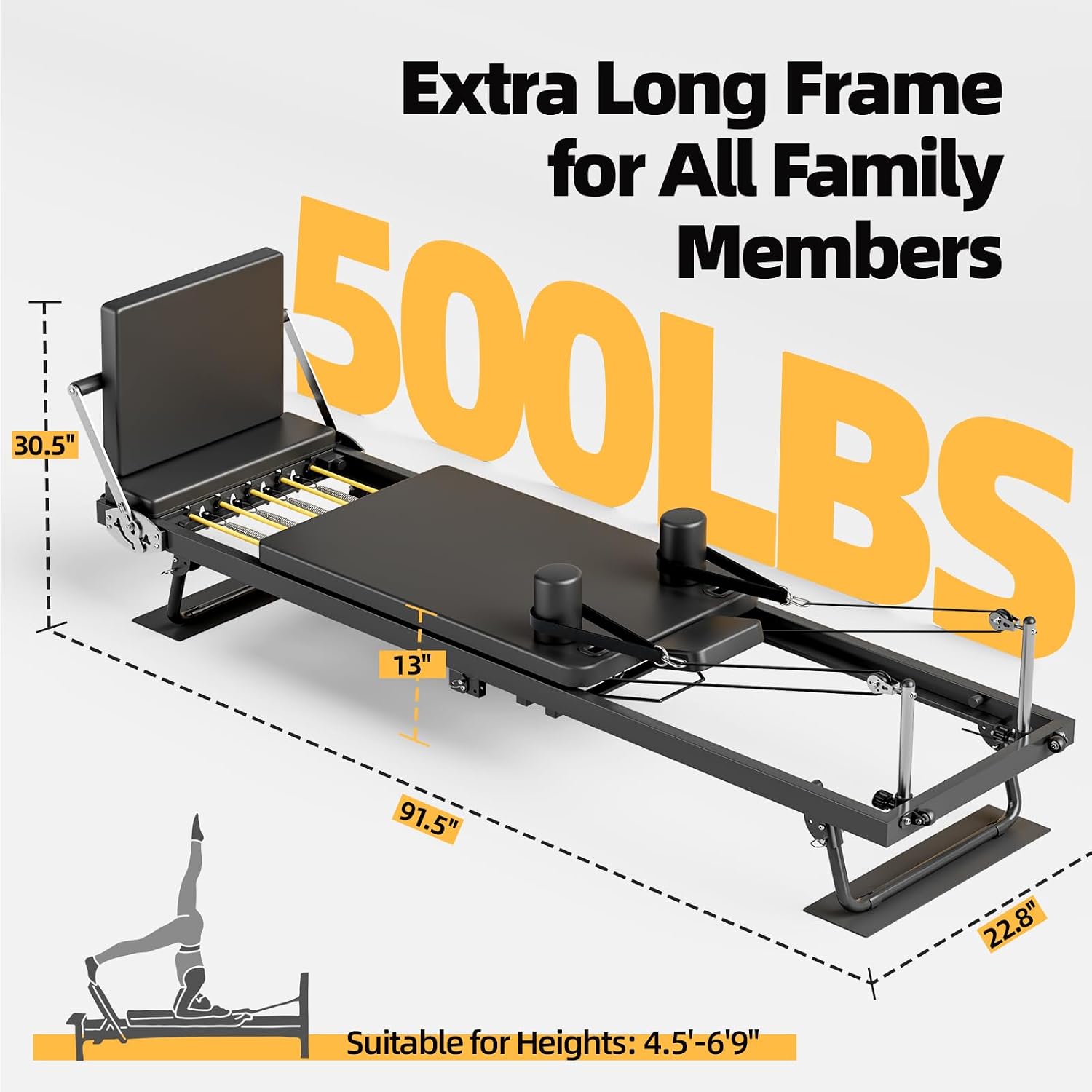 Machine de Pilates pliable, éq - Home Gym Resistance Machine avis et prix